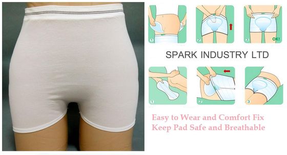 OEM mutandina incontinenza lavabile con circolare senza soluzione di continuità in maglia fissazione Pants